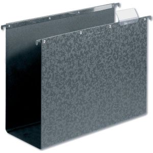10 x Elba Hängesammler vertic 1 A4 Hartpappe (RC) schwarz 80 mm