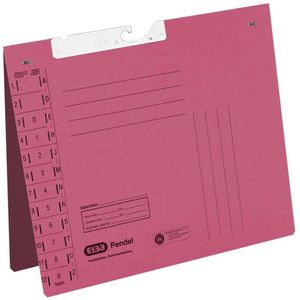 Pendelhefter Amtsheftung 250 g qm Manilakarton f&#252;r A4 318 x 265mm rot