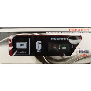 Absaar - Acculader - Rood - Staal