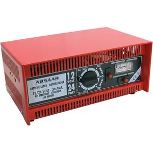 Absaar - AccuLader - 30AMP - 12/24V - Inclusief Jumpstarter