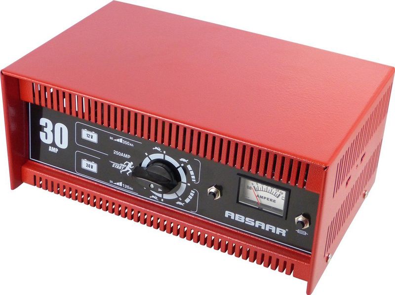 Absaar - AccuLader - 30AMP - 12/24V - Inclusief Jumpstarter