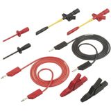 Sks Hirschmann - pms 4 kfz Messleitungs-Set Lamellenstecker 4 mm Lamellenstecker 4 mm 1.50 m Schwarz,