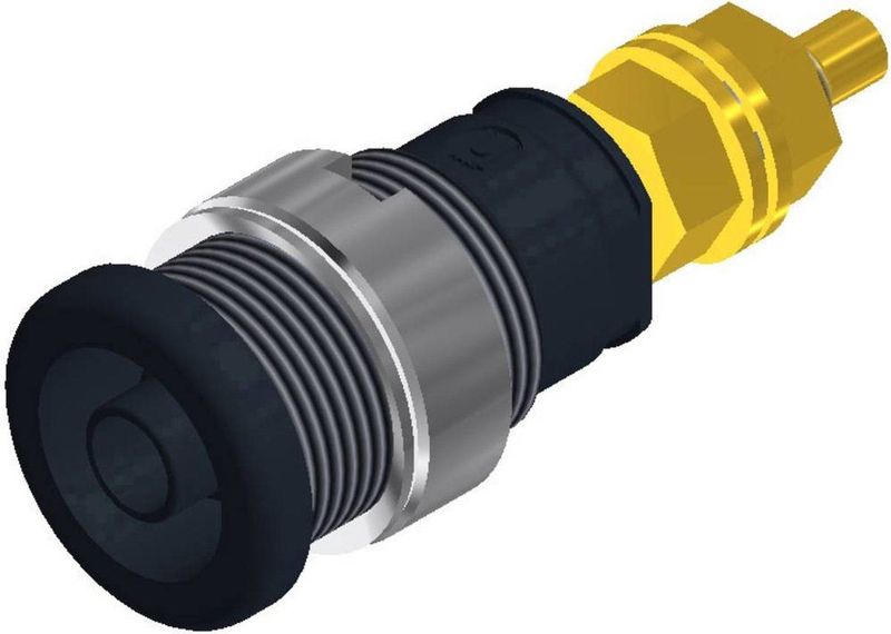SKS - SEB 2600 G - Veiligheids-labconnector - Zwart - Stift-Ø: 4 mm - 1 stuk