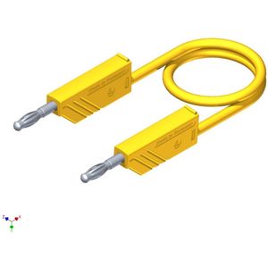SKS Hirschmann CO MLN SIL 200/1 Meetsnoer Banaanstekker 4 mm Banaanstekker 4 mm 2.00 m Geel 1 stuk(s)