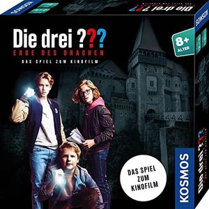 KOSMOS 712716 Die drei ???? Erfgoed van de Draak - Het spel voor de bioscoopfilm, voor kinderen vanaf 8 jaar, spannend kinderspel, met speelkaarten, gezelschapsspel, souvenir, cadeau