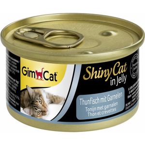 GimCat Shinycat in Jelly Tonijn - Garnalen 70 gr