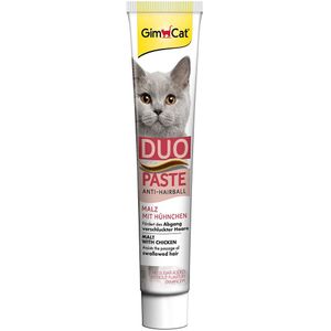 50g GimCat Anti-Haarbal Duo-Pasta Mout & Kip Kattenvoer