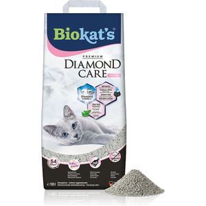 Biokat's Diamond Care Fresh - 10 L - Kattenbakvulling - Klontvormend - Babypoeder geur - Actieve kool