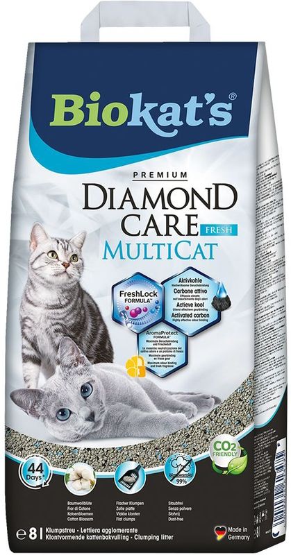 Biokat's Diamond Care Multicat - Kattenbakvulling - 8 l