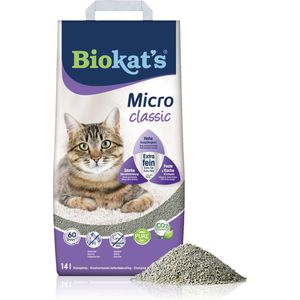 Biokat's Micro Classic - 14 L - Kattenbakvulling - Klontvormend - Zonder Geur