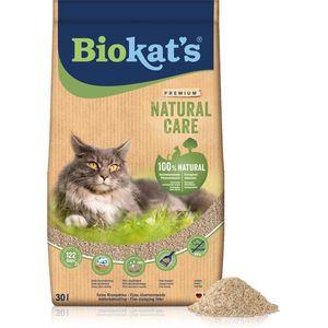 Biokat's Natural Care - 30 L - Kattenbakvulling - Klontvormend - Zonder geur