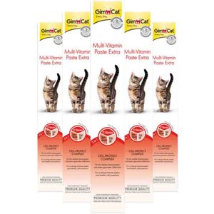 GimCat - Multi-vitaminepasta - 10 x 50 gr - Voordeelverpakking