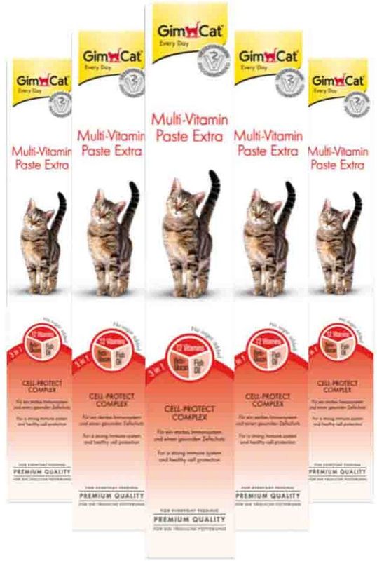 GimCat - Multi-vitaminepasta - 10 x 50 gr - Voordeelverpakking