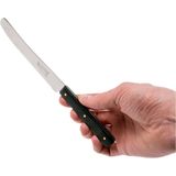 Robert Herder POM Tafelmes met kartel - RVS - 12 cm - Zwart