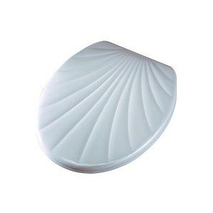 ADOB WC-bril wc-bril schelp vorm Duroplast, manhattangrijs, 14850