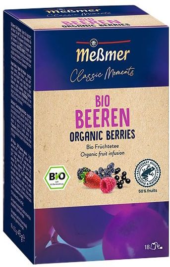 Meßmer Bio Classic Moments Beeren Berries, 18 Teebeutel, 0.045 von FROG.coffee
