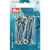 085202 Prym - Veiligheidsspelden staal zilverkleurig No. 3 50 mm - Blister 12stuks