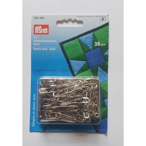 Prym Veiligheidsspelden 75 stuks Staal 38mm lang code 085 462