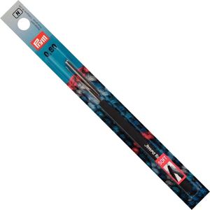 Prym 175625 Haaknaald record met kunststofgreep, Zilver, diametro 0,60 mm