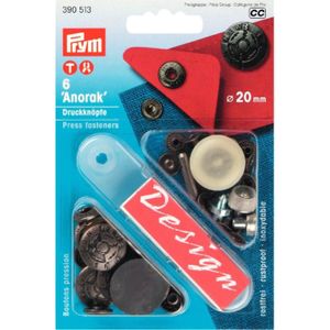 Prym - Prym Anorak Antiek zilver (20 mm) Niet -SEW persbevestigingen - 1 Stuk