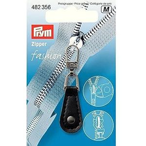 Prym T #x2C6; rond leer, met transparante sluiting, zwart