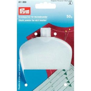 Prym 611886-1 krijtpoeder voor zoom/rok, 50 g, wit, 1 stuk