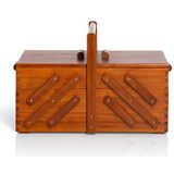 Prym - 612551 - Naaikast - Donker Hout - Rubberhout - Accordeonprincipe