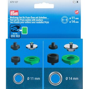 Prym Vario stempel set 11mm 14mm tbv nestelringen - zeilringen 673127