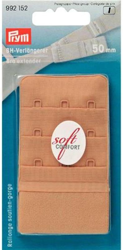 Prym - Bh Verlengstuk - Huidkleur - 50 mm - 3 Haakjes