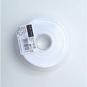 Prym Nastro di Raso Bianco 15 mm, 100% PES, 25 unità