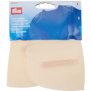 1 paar schouderkussens met plaksluiting, maat S, beige