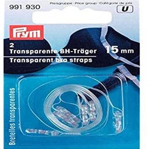 Prym - Transparante Beha-Riemen - 15 mm - 76% Polyamide, 24% Elastaan - 1 Stuk