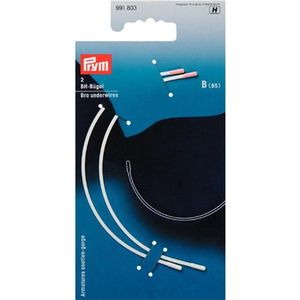 Prym - BH-Beugel - 2 Stuks - Staal - Nylon - Wit