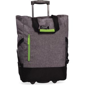 Fabrizio - Punta - shoppingtrolley - boodschappenkar - Grijs/Lime