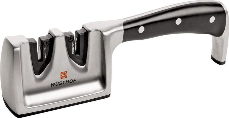 Wusthof - Messenscherper - Messenslijper - Zwart - 2 Fases, Grof en Fijn