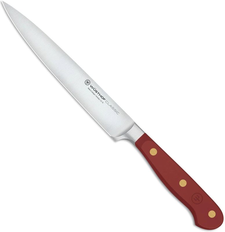 Wüsthof - Classic - Vleesmes - Rood - 16 cm, Geborsteld Lemmet, Gesmeed Staal