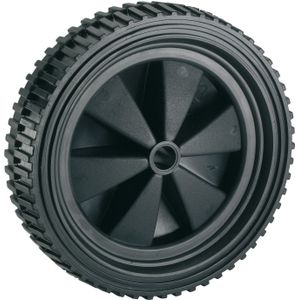 Dörner + Helmer PVC-wiel, 150 mm x 30 mm, 25 kg draagkracht, 32 mm naaf, kunststof velg, noppenprofiel, glijlager, licht