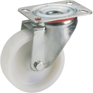 Lenkrolle mit Platte 100 x 35 mm, Tragkr. 150 kg Möbelrollen