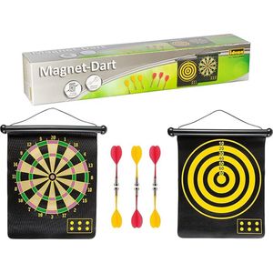 Dartspel met 2 Dartschijven en 6 Magnetische Pijle - Tweezijdig Bespeelbaa - Voor Binnen en Buiten