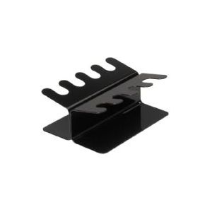 MAUL Postzegelhouder, recht, voor 8 tampons, metaal, krasbestendig, dubbelzijdig, 156 x 120 x 65 mm, zwart