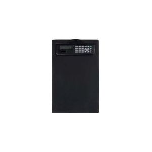 MAUL A4 Clipboard, Tasche, Einfacher Taschenrechner, 8 Ziffern, Batterie/Solar, Schwarz
