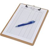 Maul - klemplaat Basic | hardboard karton | A4 staand | bruin
