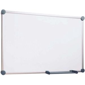 Whitebord 2000, alu-profiel, magn., gel. staal, 100 x 200