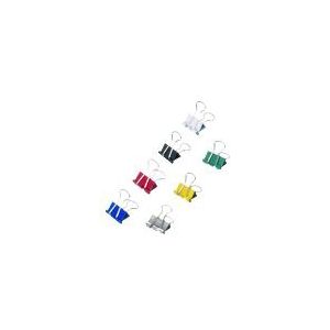 Maul - Foldbackklemmer y® 13mm 4mm Stahl farbig sortiert 12 St./Pack.