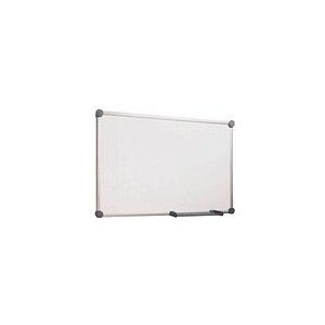Whiteboard 2000 MAULpro, weiß emailliert, Rahmen platingrau, 1200 x 3000 mm