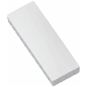 MAUL Magneet Solid Rechthoek 54x19mm Trekkracht 1kg Doos 10 Wit