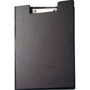 Klemmmappe MAUL, DIN A4, mit Metallklammer, Stiftehalter, 319 x 229 x 13 mm, Karton mit Folienüberzug, schwarz