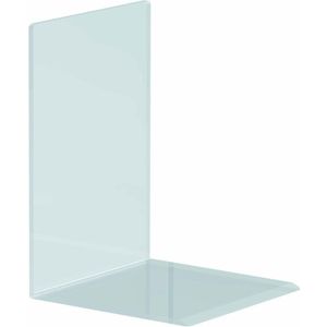 Boekensteun Maul 12x12x17cm Acryl Glashelder - Paar A 2 Stuk