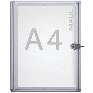 MAUL - Vitrinekast - Zilverkleurig Aluminium - Kunststofglas - A4
