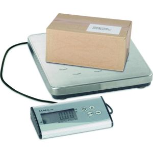 Pakketweger MAUL Cargo 50kg metalen plateau 27x27cm + 9V batterij zilver